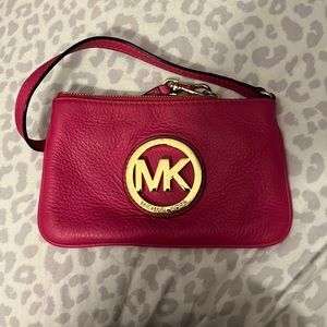 COPY - Hot pink Michael kors wristlet